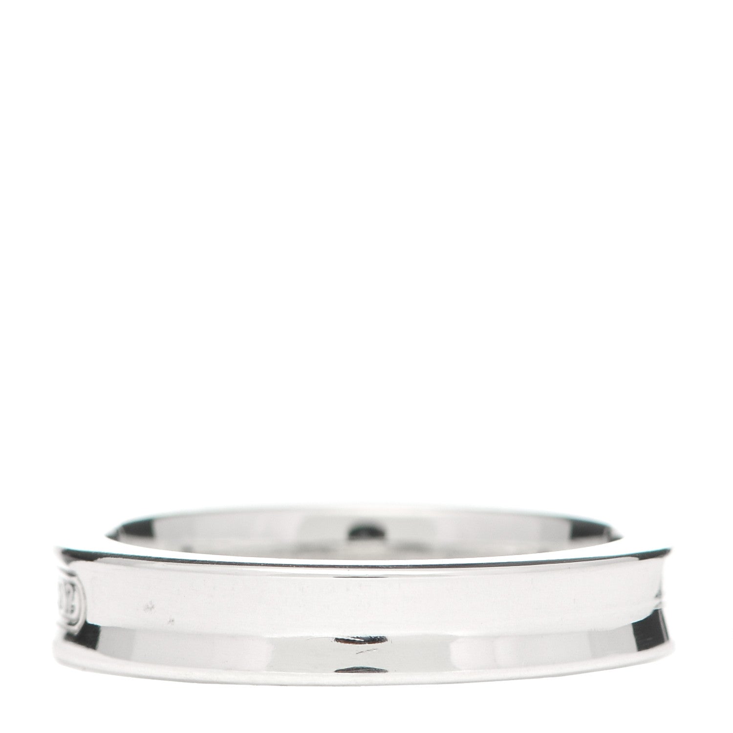 Tiffany Sterling Silver Narrow 1837 Band Ring 49 5 3 of 5