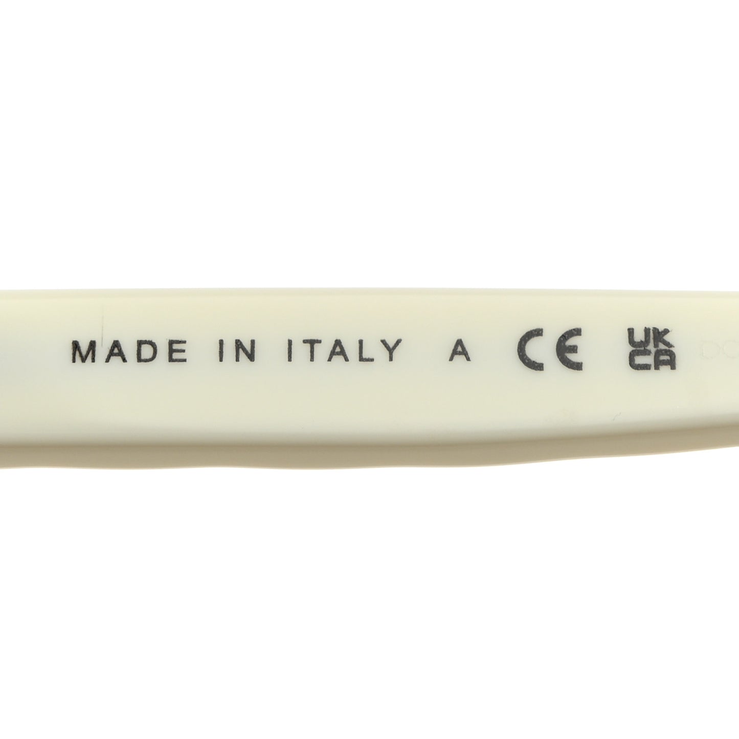 Acetate Quilted CC Square Sunglasses 5484-A White Black