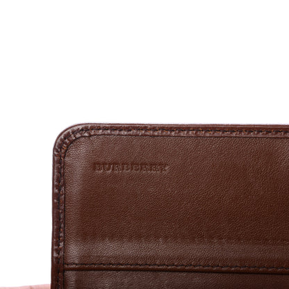 Burberry House Check Bridle Calfskin Penrose Continental Wallet Dark Tan 6 of 9