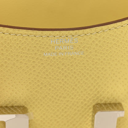 Hermes Epsom Constance Slim Wallet Jaune Poussin 7 of 8