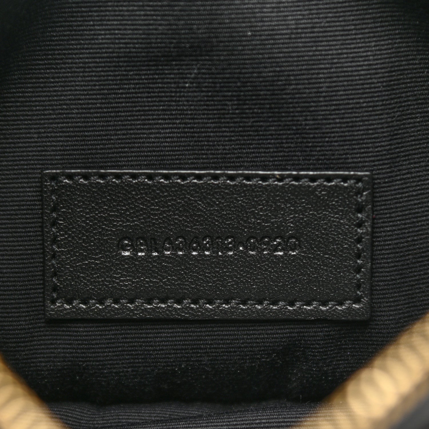 Saint Laurent Grain De Poudre Chevron Monogram Large Bill Pouch Black 7 of 7