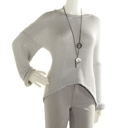 Chanel Crystal CC Whistle Pendant Necklace 2 of 8