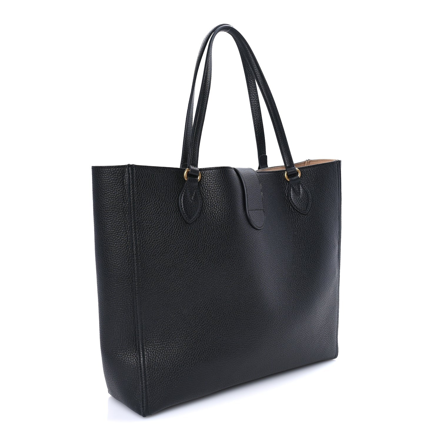 Gucci New Sakai Calfskin Lux Medium Dahlia Tote  Black 2 of 7