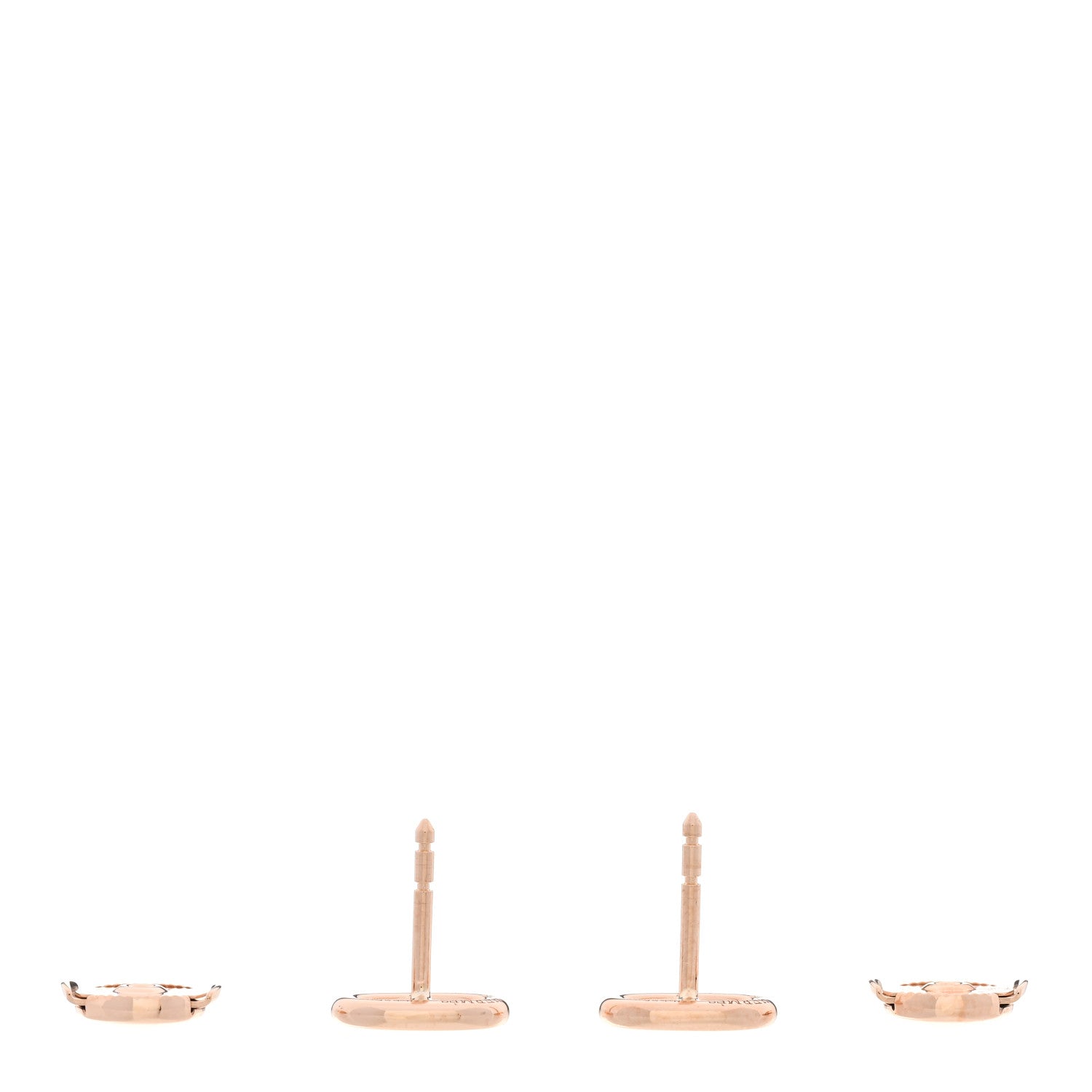 Hermes 18K Rose Gold TPM Farandole Stud Earrings 3 of 6