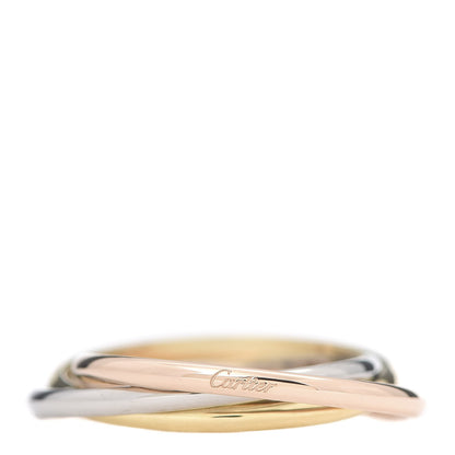 Cartier 18K Pink Yellow White Gold Extra Small Trinity Ring 50 5.25 1 of 7