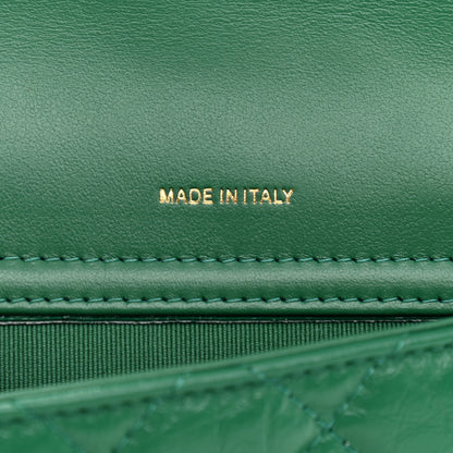 Chanel Aged Calfskin Quilted 2.55 Reissue Flap Pouch With Chain Green 8 of 13