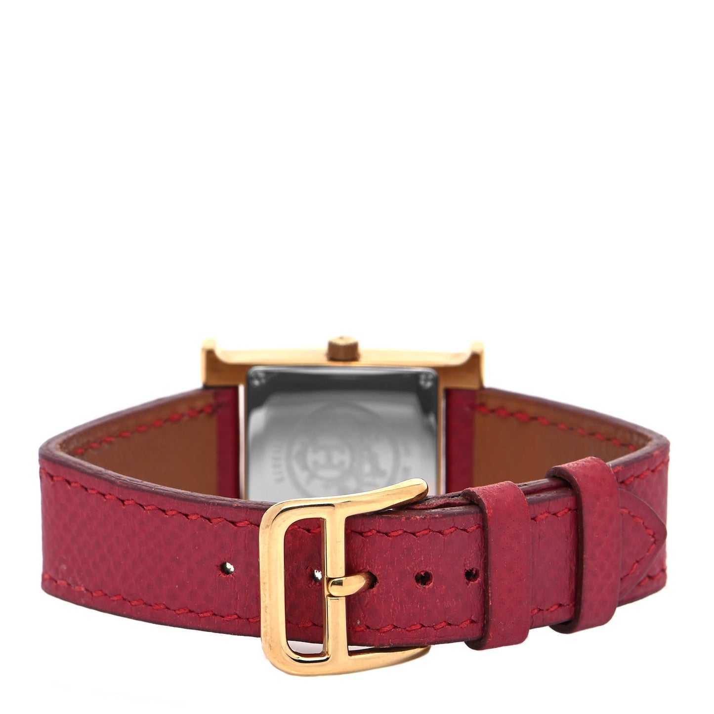 Stainless Steel Epsom 21mm Heure H Hour Quartz Watch Rouge