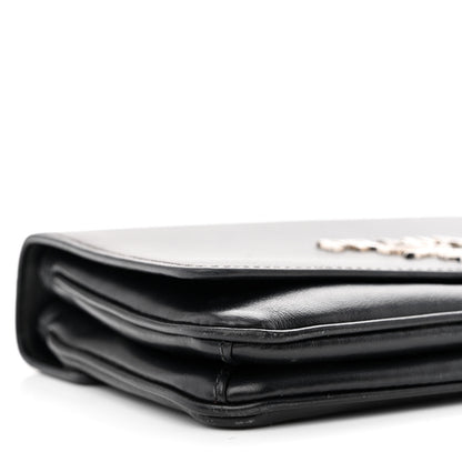 Prada Saffiano Chain Shoulder Bag Black 9 of 12