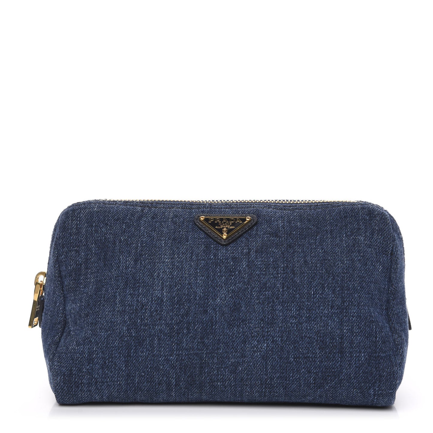 Denim Cosmetic Pouch Bleu