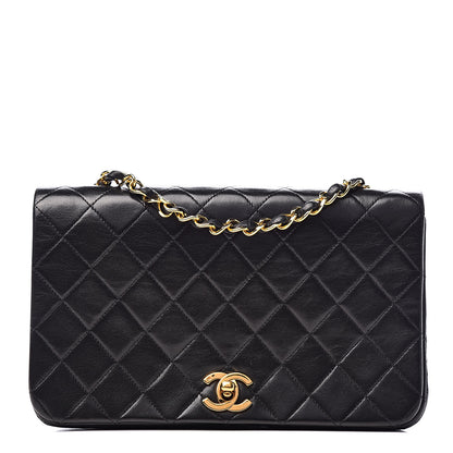Chanel Lambskin Quilted Small Single Flap Bag Black 1 of 12
