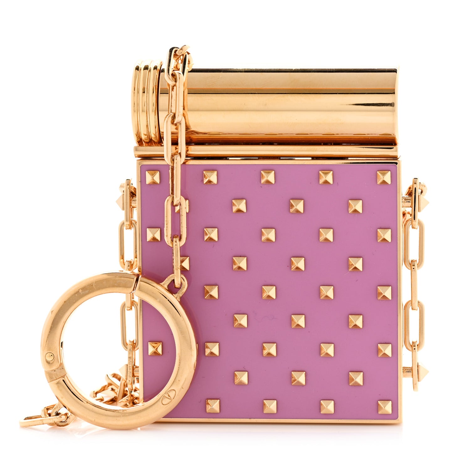 Rockstud Lipstick Holder Minaudiere Pink