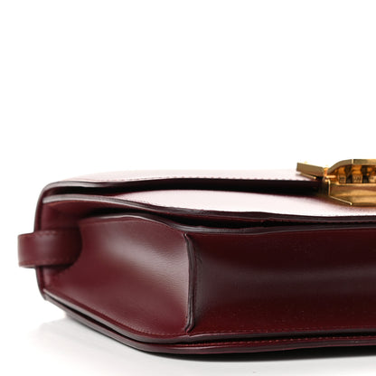 Celine Box Calfskin Medium Classic Box Flap Bag Burgundy 8 of 9