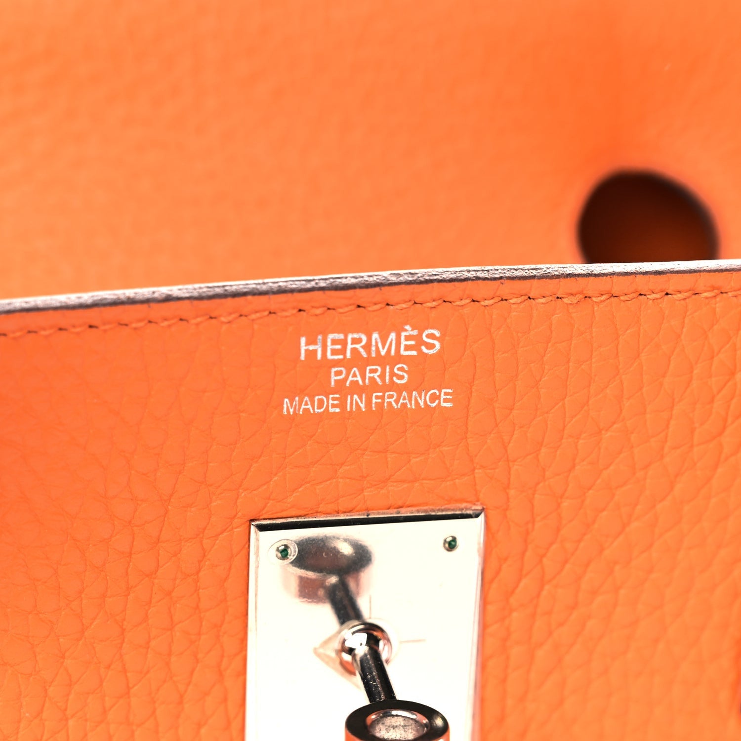 Hermes Togo Birkin 40 Orange 5 of 9