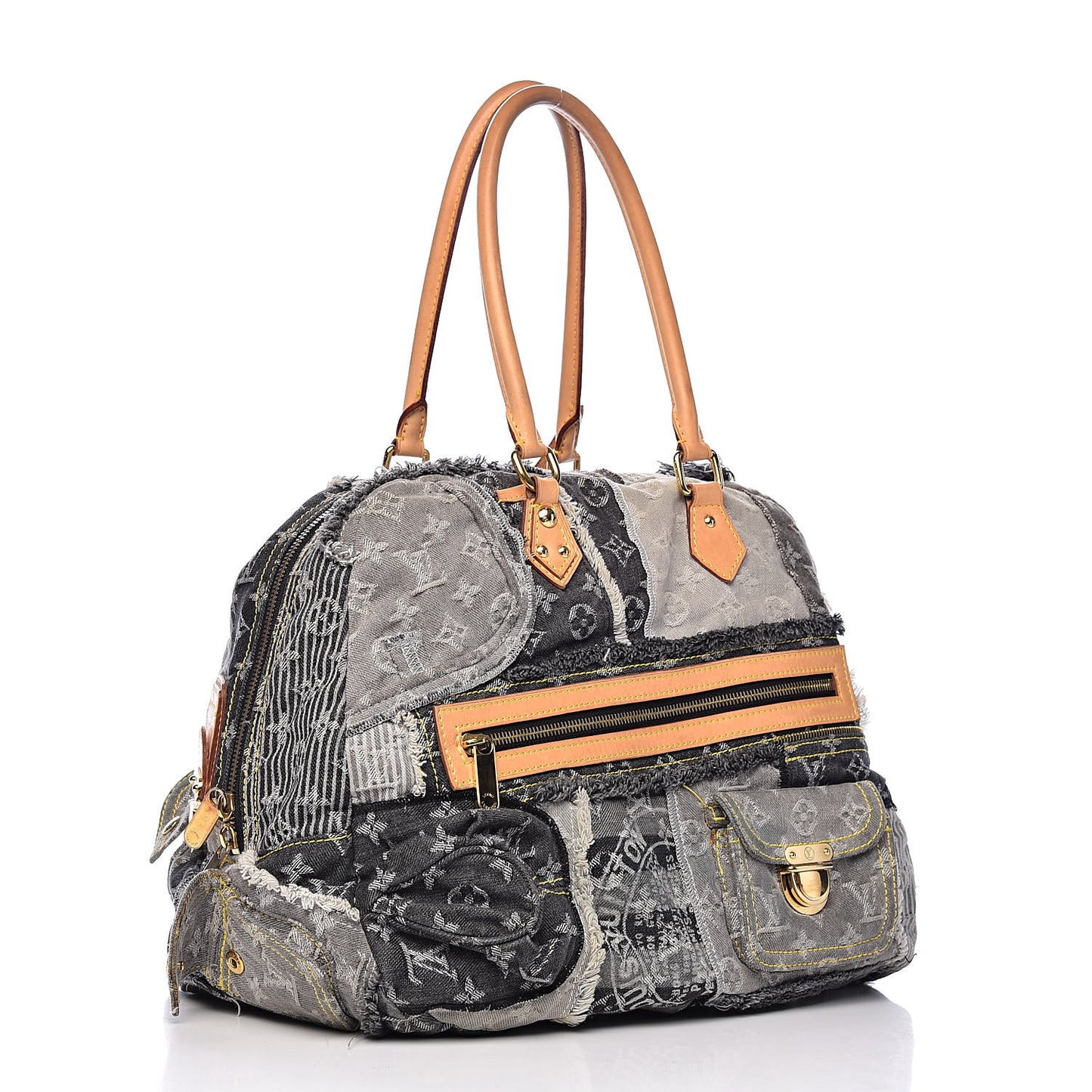 Denim Patchwork Bowly Black