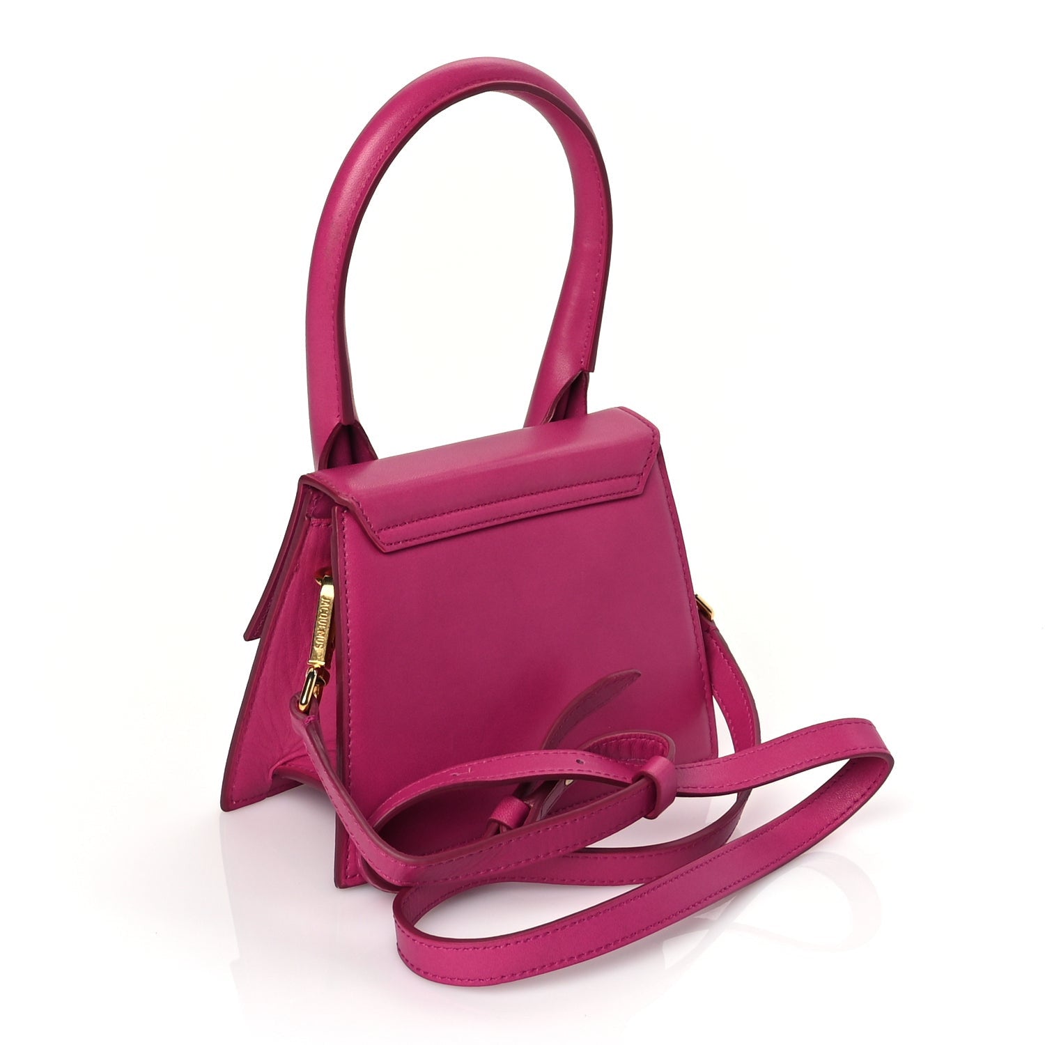 Jacquemus Smooth Calfskin Le Chiquito Moyen Dark Pink 2 of 8