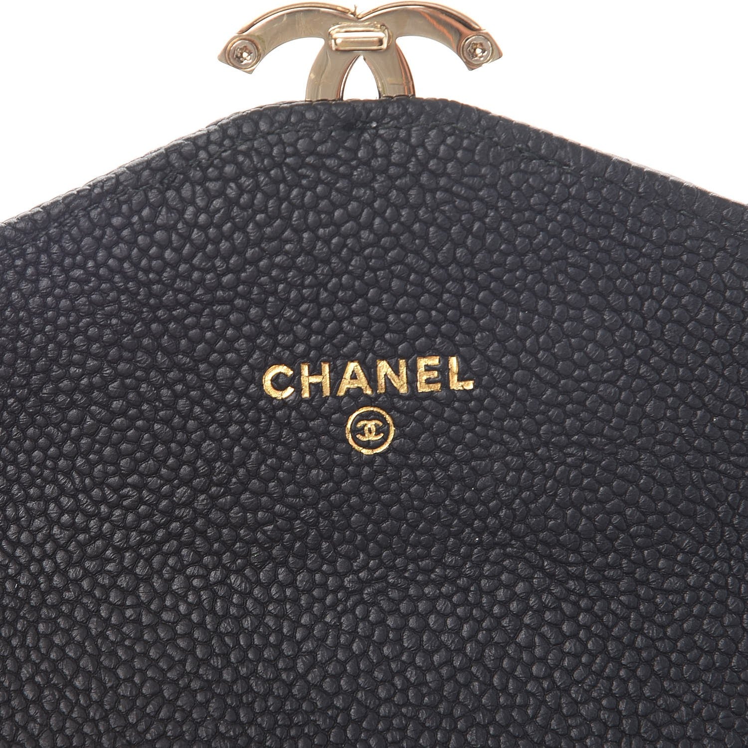 Chanel Caviar Quilted Medium CC Flap Wallet Black 6 of 10