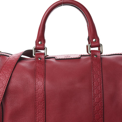 Gucci Calfskin Microguccissima Trim Medium Boston Raspberry Red 12 of 12