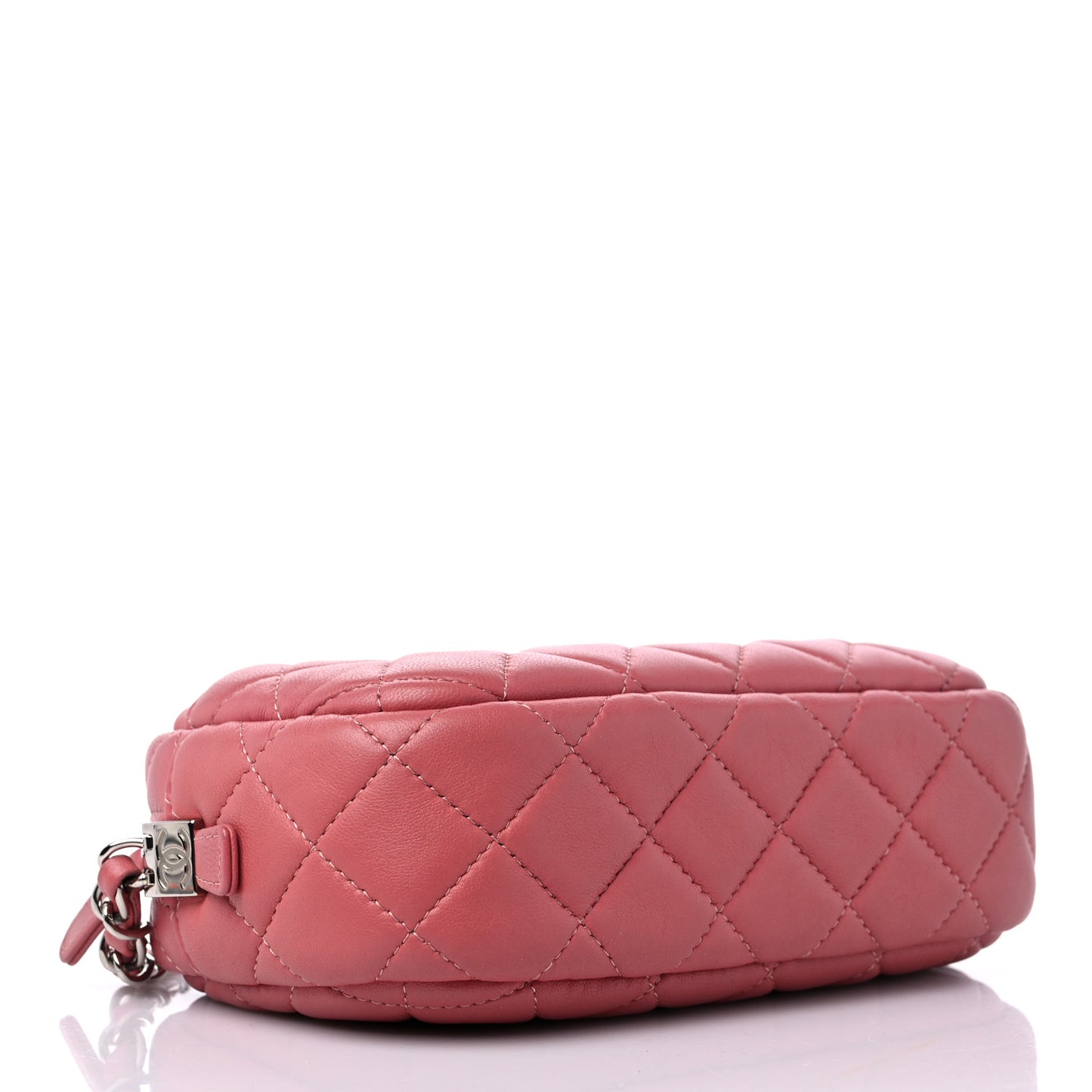 Lambskin Quilted Small Timeless Camera Case Pink