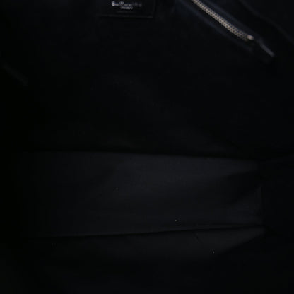 Saint Laurent Raffia Linen Calfskin Rive Gauche Tote  Naturale Black 4 of 7
