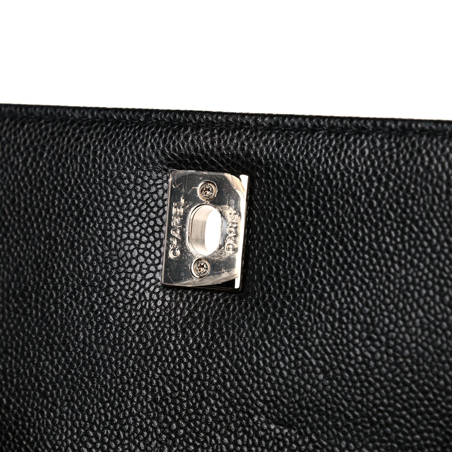 Caviar Quilted Small Business Affinity Flap Black