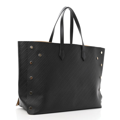 Givenchy Calfskin Chain Embossed Large Bond Shopper Tote Black 3 of 9