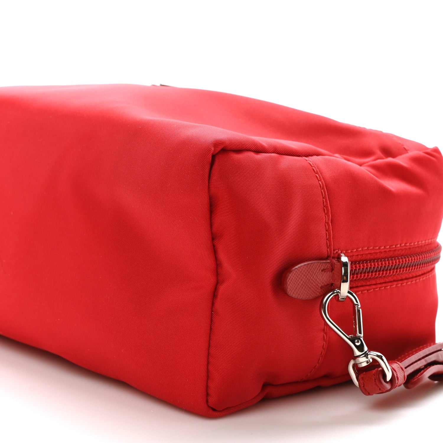 Prada Tessuto Nylon Vela Cosmetic Pouch Rosso 10 of 10