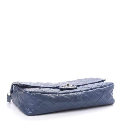 Chanel Iridescent Caviar Quilted Large Chic Flap Blue 4 of 11