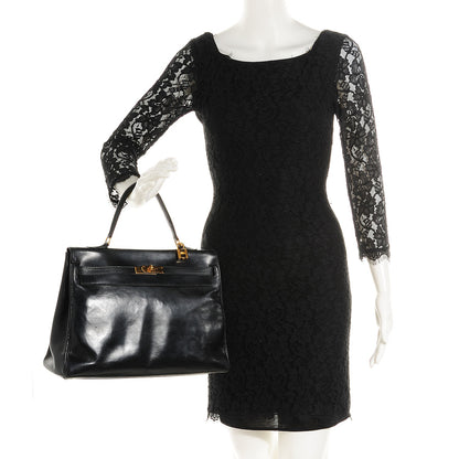 Hermes Box Kelly Retourne 35 Black 2 of 20