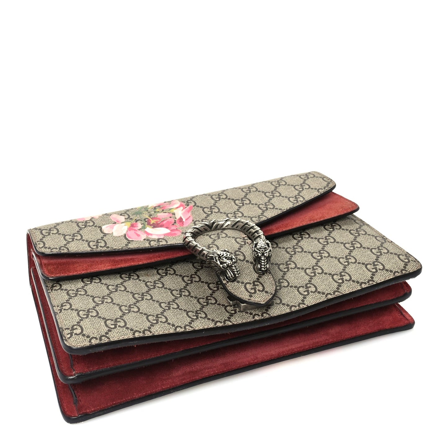 GG Supreme Monogram Blooms Small Dionysus Shoulder Bag Beige Multicolor Dry Rose