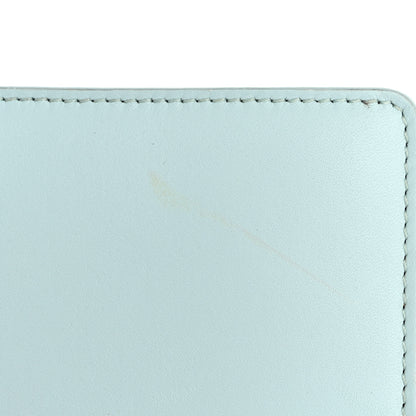 Loewe X SUNA FUJITA Satin Calfskin Penguins Compact Zip Wallet Blue Iceberg 8 of 9