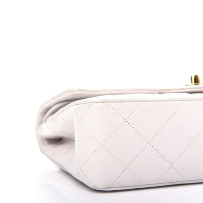 Chanel Lambskin Quilted Small Double Flap White 9 of 12