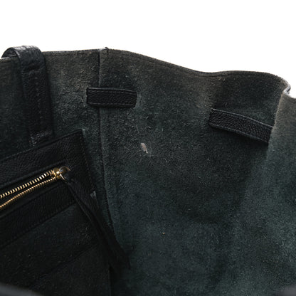 Celine Soft Grained Calfskin Small Belt Cabas Phantom Black 7 of 12