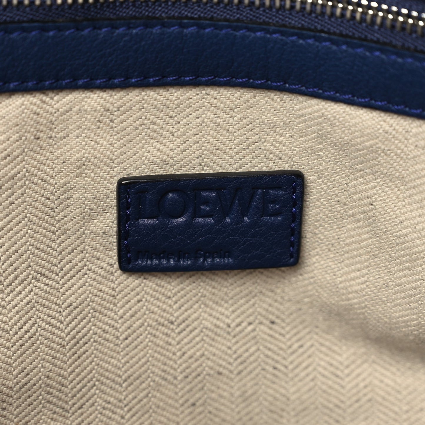 Calfskin Small Flamenco Knot Hobo Navy