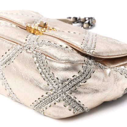 Chanel Metallic Calfskin Crochet Medium Chanel 19 Flap Gold 11 of 11