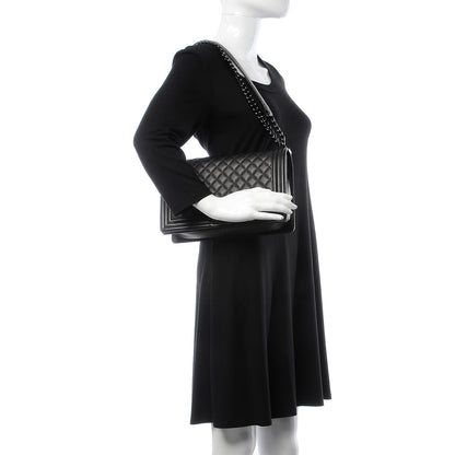 Chanel Caviar Quilted New Medium Boy Flap So Black 3 of 9