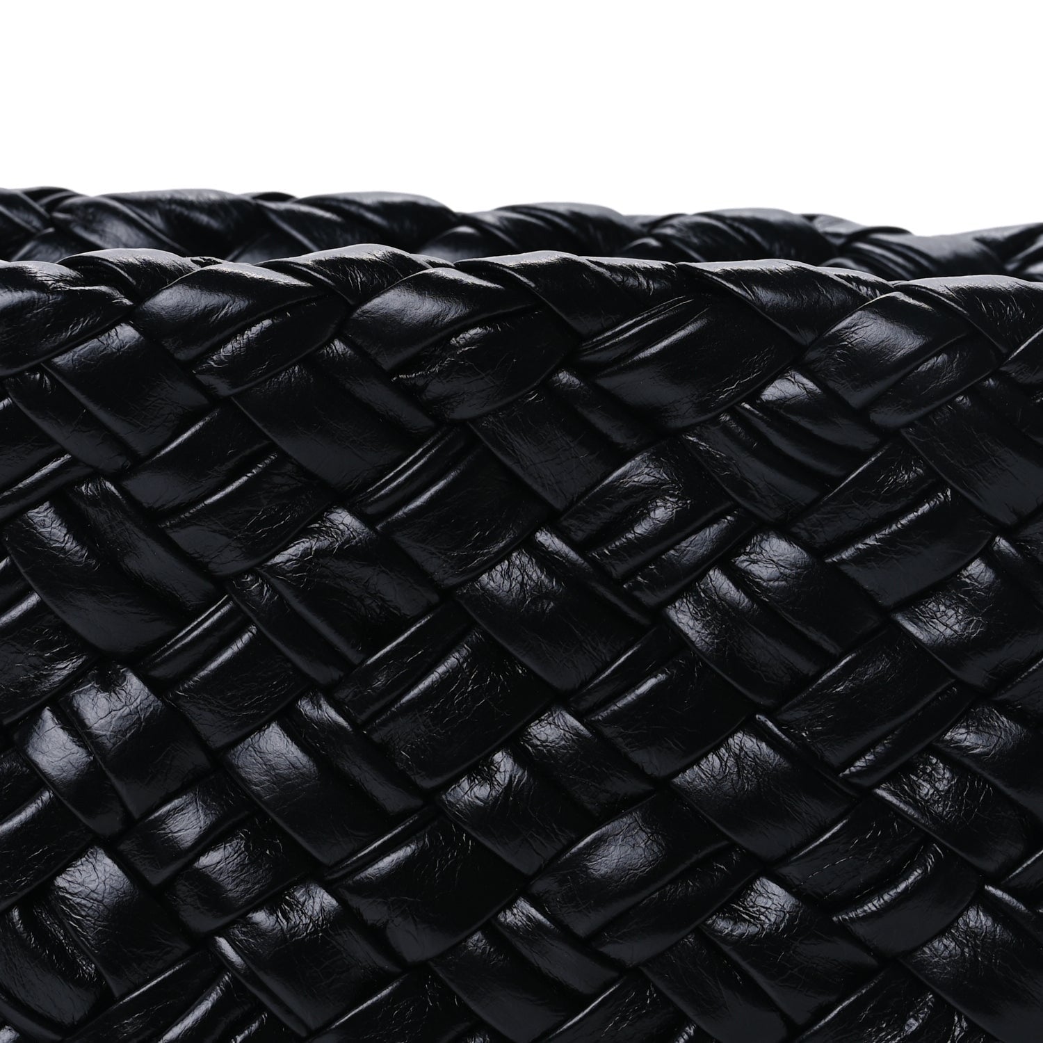 Bottega Veneta Calfskin Intrecciato Kalimero Cha-Cha Clutch  Black 6 of 8
