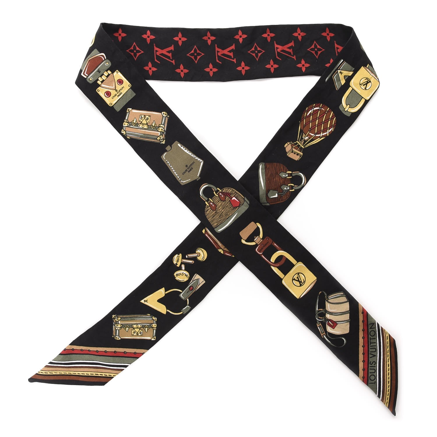 Louis Vuitton Silk Monogram Essentials LV BB Bandeau Black 1 of 3