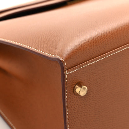 Hermes Courchevel Kelly Sellier 35 Gold 9 of 16