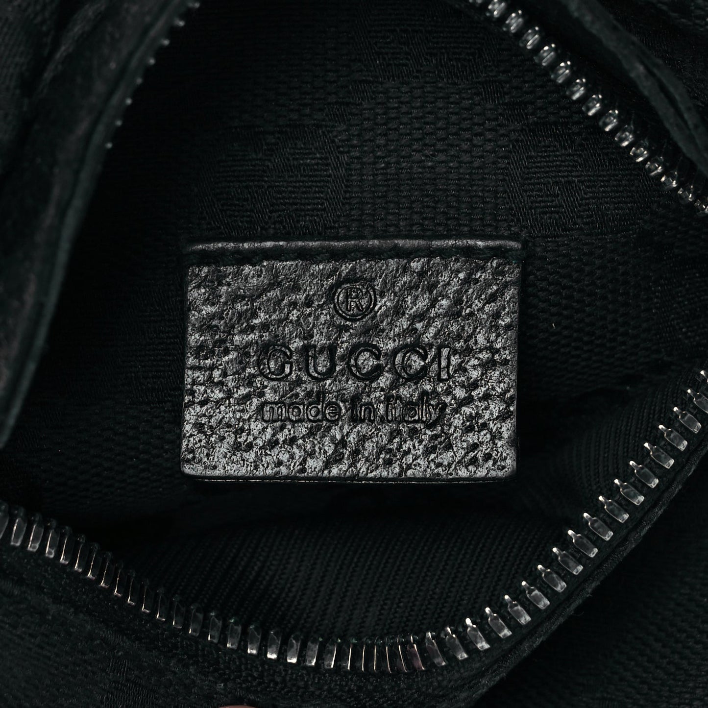 GG Monogram Double Pocket Belt Bag Black