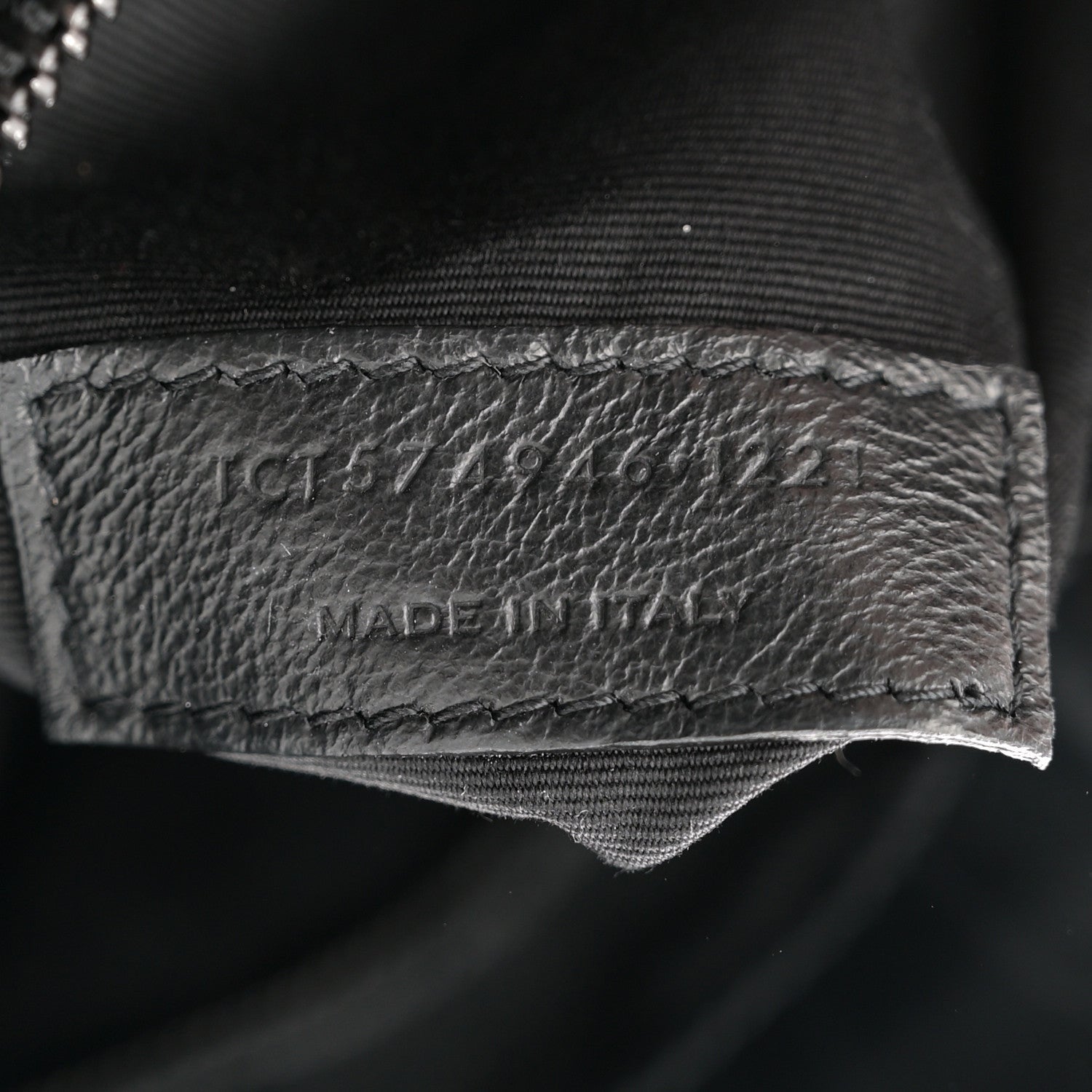 Saint Laurent Calfskin Y Quilted Monogram Monochrome Medium Loulou Chain Satchel Black 7 of 7