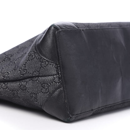 Gucci Denim Monogram Tote Black 9 of 12