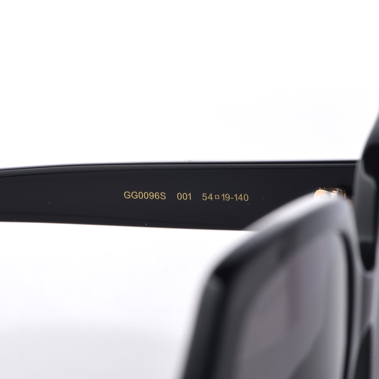 Acetate Square Frame GG0096S Sunglasses Black