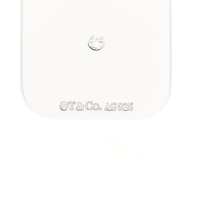 Tiffany Sterling Silver Diamond Best Tag Charm 4 of 5