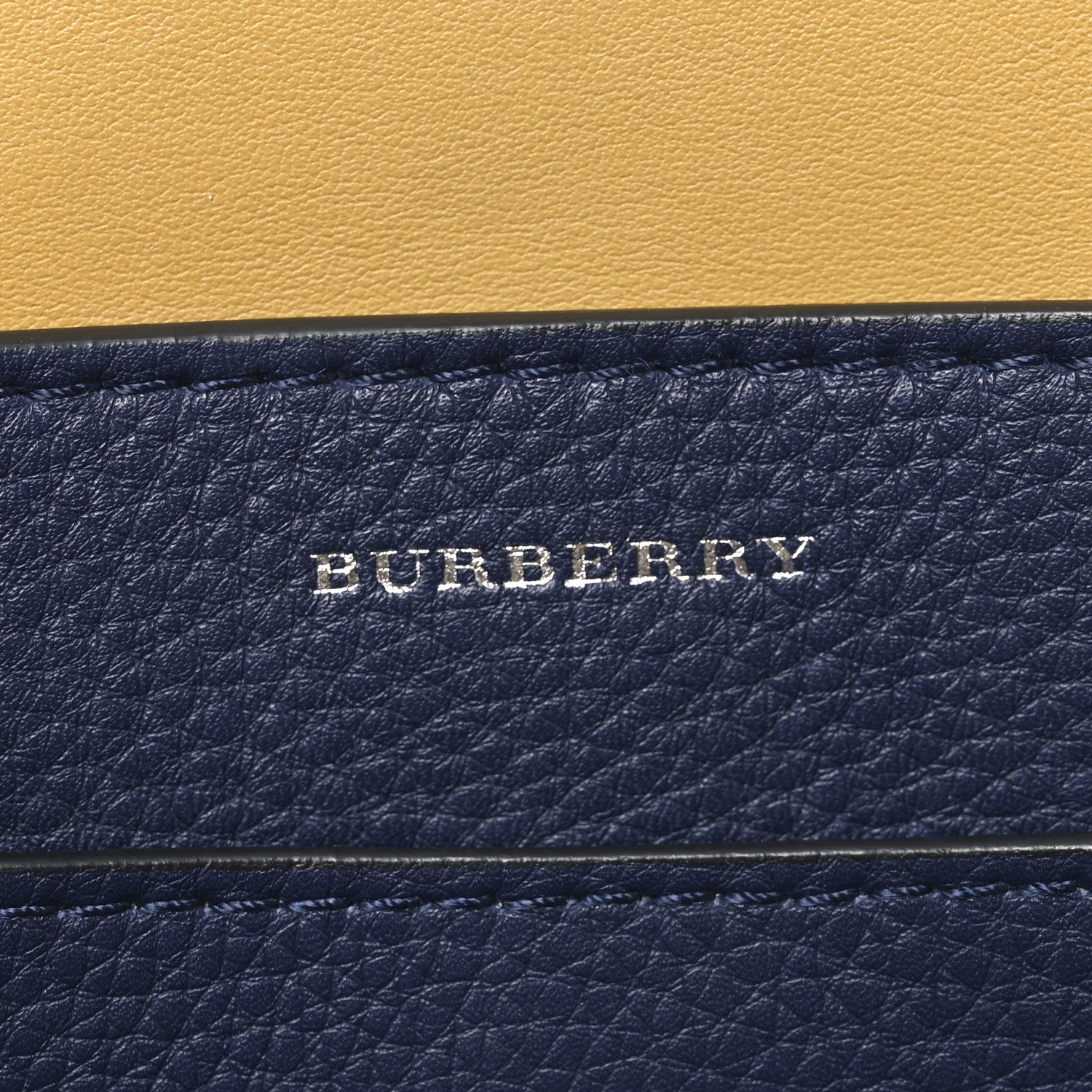 Burberry Soft Grain Calfskin Small Belt Bag Navy White 6 of 10