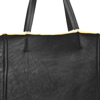 Celine Calfskin Shearling Phantom Cabas Reversible Tote 7 of 9