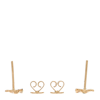 Anita Ko 18K Yellow Gold Diamond Emerald Bunny Stud Earrings 3 of 5