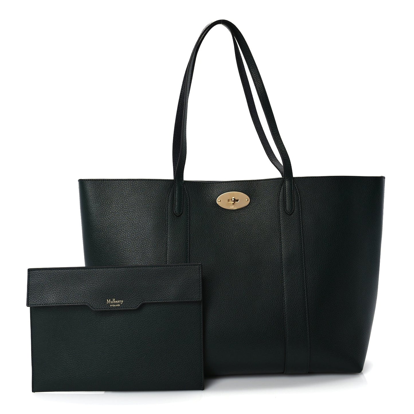 Small Classic Grain Bayswater Tote   Green