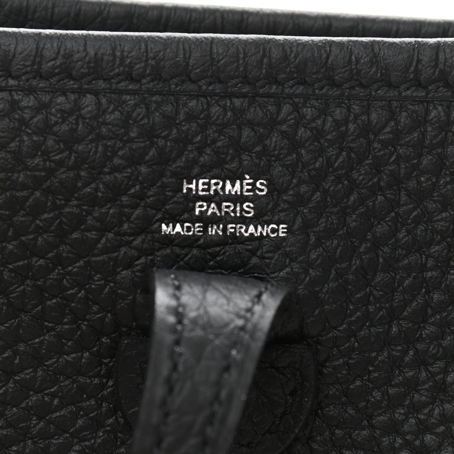 Hermes Taurillon Clemence Evelyne TPM Black 6 of 12