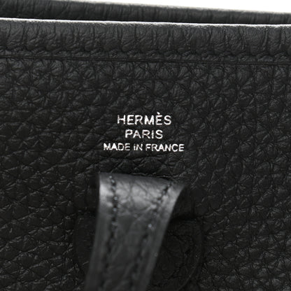 Hermes Taurillon Clemence Evelyne TPM Black 6 of 12