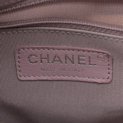 Chanel Tweed PVC Patent Chevron Quilted Medium Gabrielle Hobo White 6 of 16